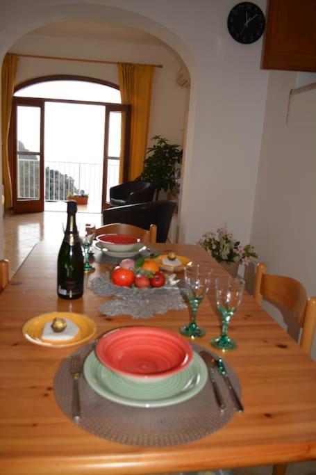 Casa Rossia Breathtaking Sea View Apartment In بوسيتانو المظهر الخارجي الصورة
